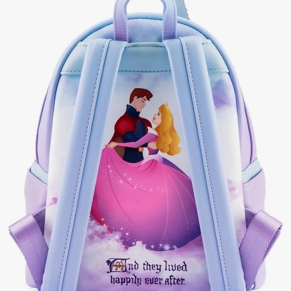 Loungefly Princess Castle Series Sleeping Beauty Mini Backpack NWT - Picture 8 of 8